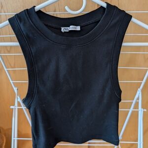 Zara Black Sleeveless Top